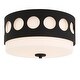 preview thumbnail 6 of 4, Kirby 2 Light Black Forged Ceiling Mount - 13.37'' W x 6.87'' H