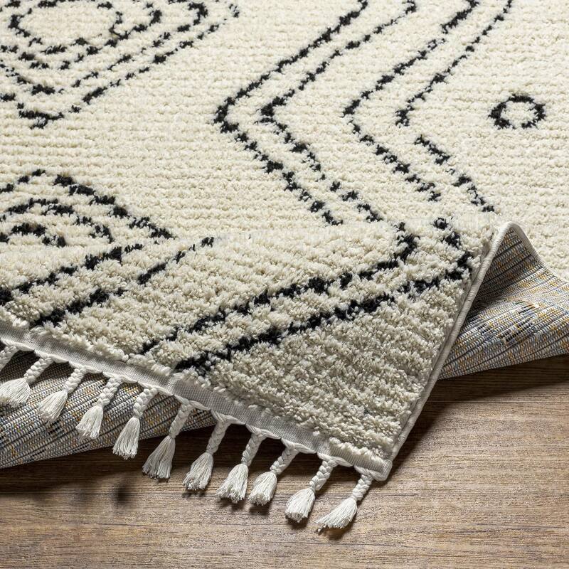 Livabliss Casual Casablanca Shag Tribal Area Rug