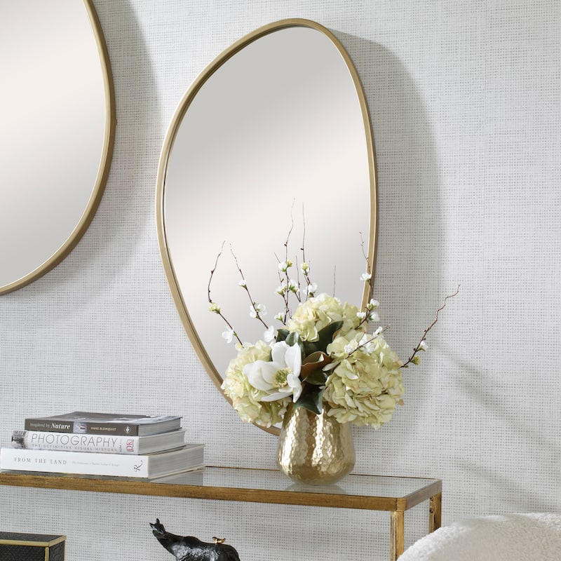 Uttermost Boomerang Gold Mirror - 20.25"W x 36"H x 1.25"D