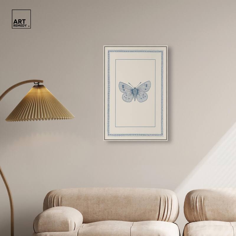 Blue Butterfly I Canvas by Art Remedy