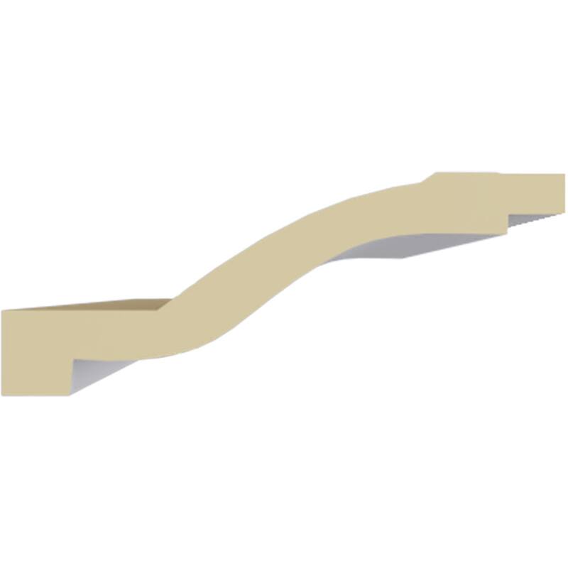 Foster Smooth Crown Moulding - 2 1/8"H x 5 3/8"P x 5 5/8"F x 94 1/2"L