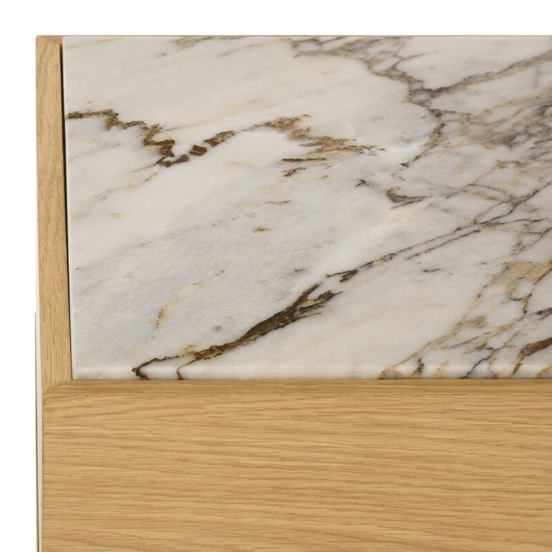 SAFAVIEH Couture Shayrina Marble Accent Table - 22"W x 18"D x 23"H