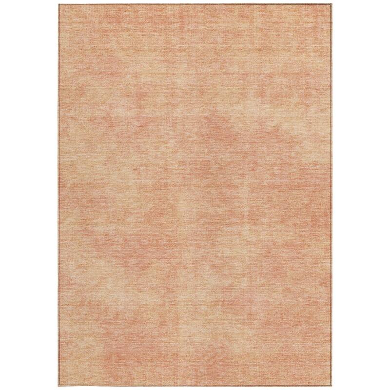 HomeRoots Solid Color Transitional Rectangle Outdoor Rug