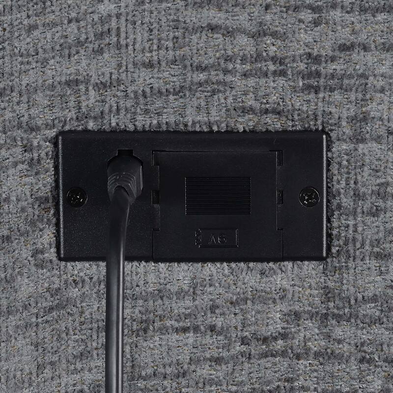 Bahrain Transitional Upholstered Loveseat Charcoal