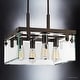 preview thumbnail 3 of 5, Luxury Modern Farmhouse Ceiling Fixture, 14"H x 21"W, with Industrial Chic Style, Olde Bronze Finish by Urban Ambiance