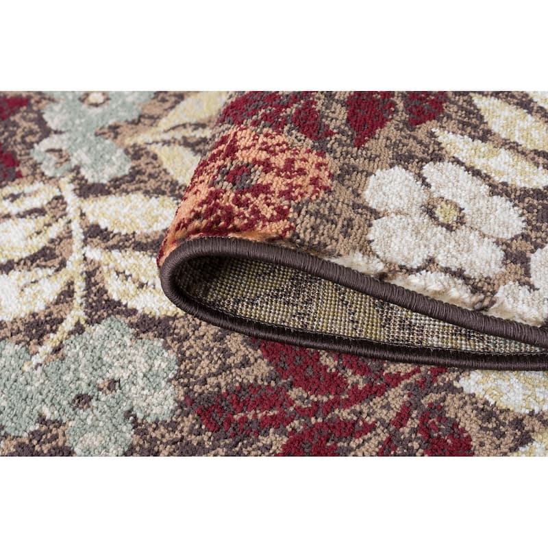 Decora Shabby Chic Floral Indoor Area Rug