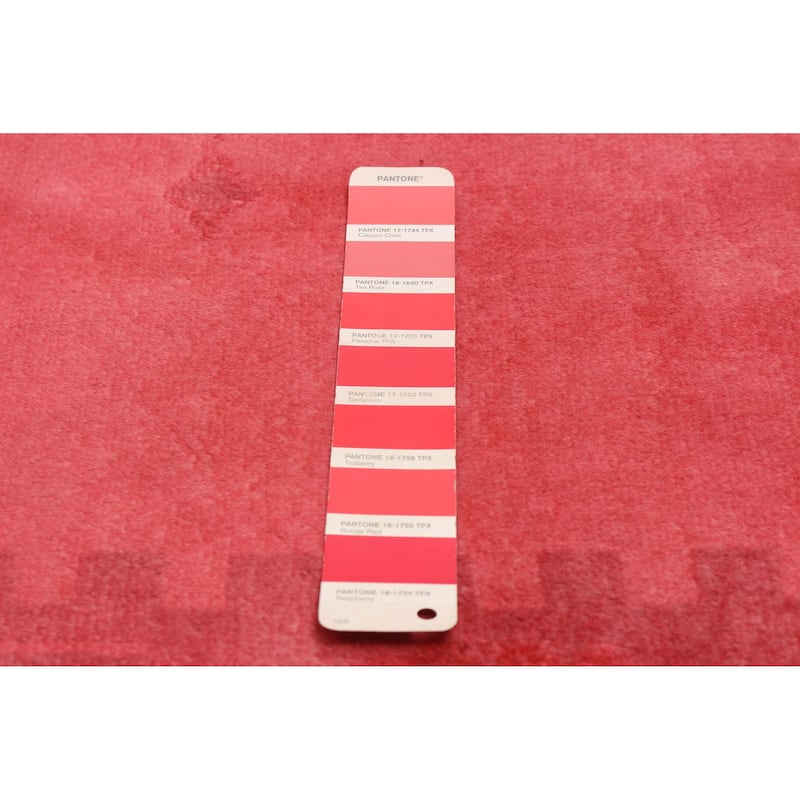 ECARPETGALLERY Hand-knotted Color Transition Light Red, Pink Wool Rug - 6'8 x 10'2
