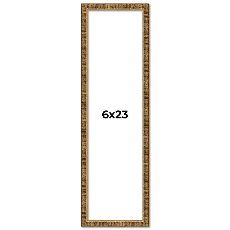 6x23 Frame Gold Solid Wood Picture Frame - Complete Modern Photo Frame