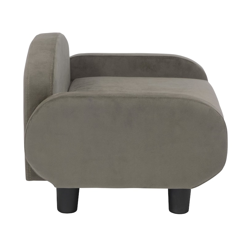 Paws & Purrs Modern Pet Sofa Bed Low-Back Lounger for Dogs & Cats – Removable Washable Mattress Cover