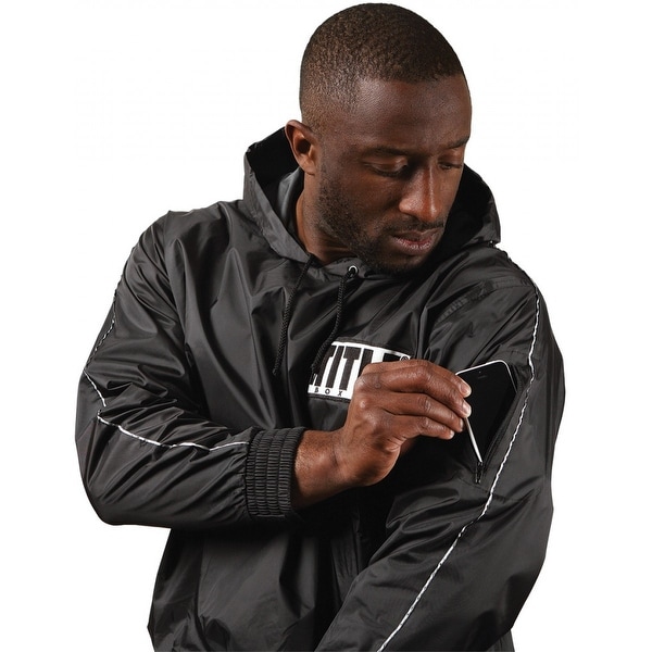 title sauna suit with hood