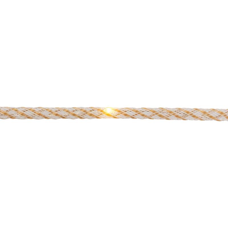 Pre-Lit Battery Operated Rope Christmas Garland - 6.75' x .25" - Warm White Lights