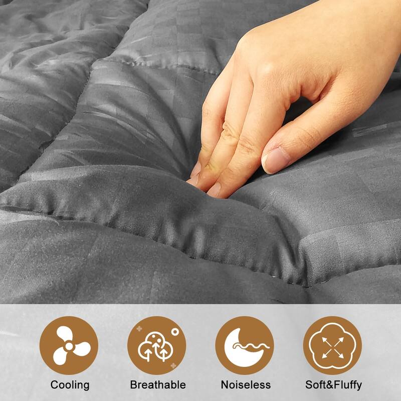 Queen Size Solid-Color Embossed Mattress Bedspread