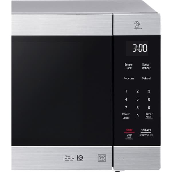 slide 1 of 6, LG LMC2075ST 2.0 cu. ft. NeoChef Countertop Microwave with Smart Inverter and EasyClean Stainless Steel