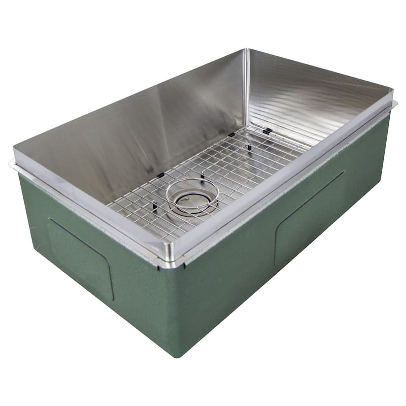 Transolid TRS_RSB291810 Rimless 29" Undermount Single Basin Kitchen - Brushed Stainless