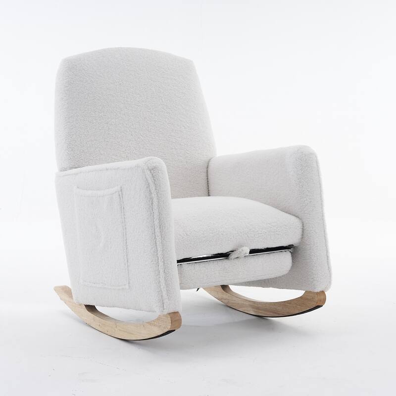 Rocking Chair With Adjustable Footrest