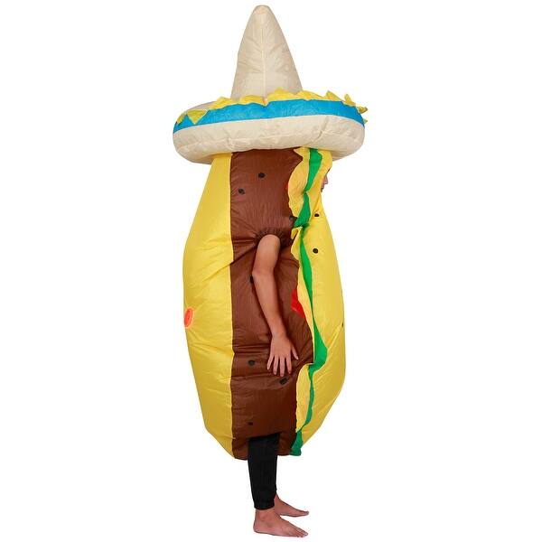Shop Holidayana Taco Adult Halloween Inflatable Costume With Fan Box Blow Up Adult Costumes For Halloween And Theme Parties Overstock 29580226