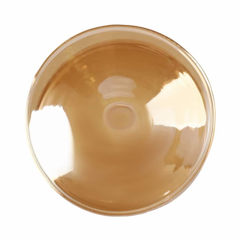 Modern Bubble Glass Candle Holder with Rounded Accent Base