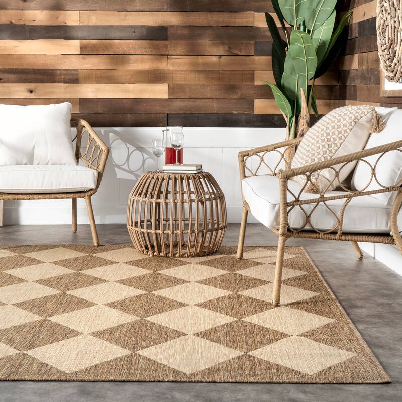 Nuloom Sabina Diamond Trellis Indoor/Outdoor Area Rug