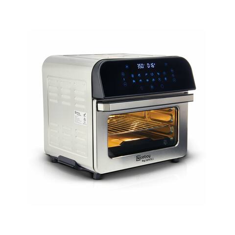 Nicebay Stainless Steel 13.5 Quart Instant Large Air Fryer Oven with Accessories and Cookbook