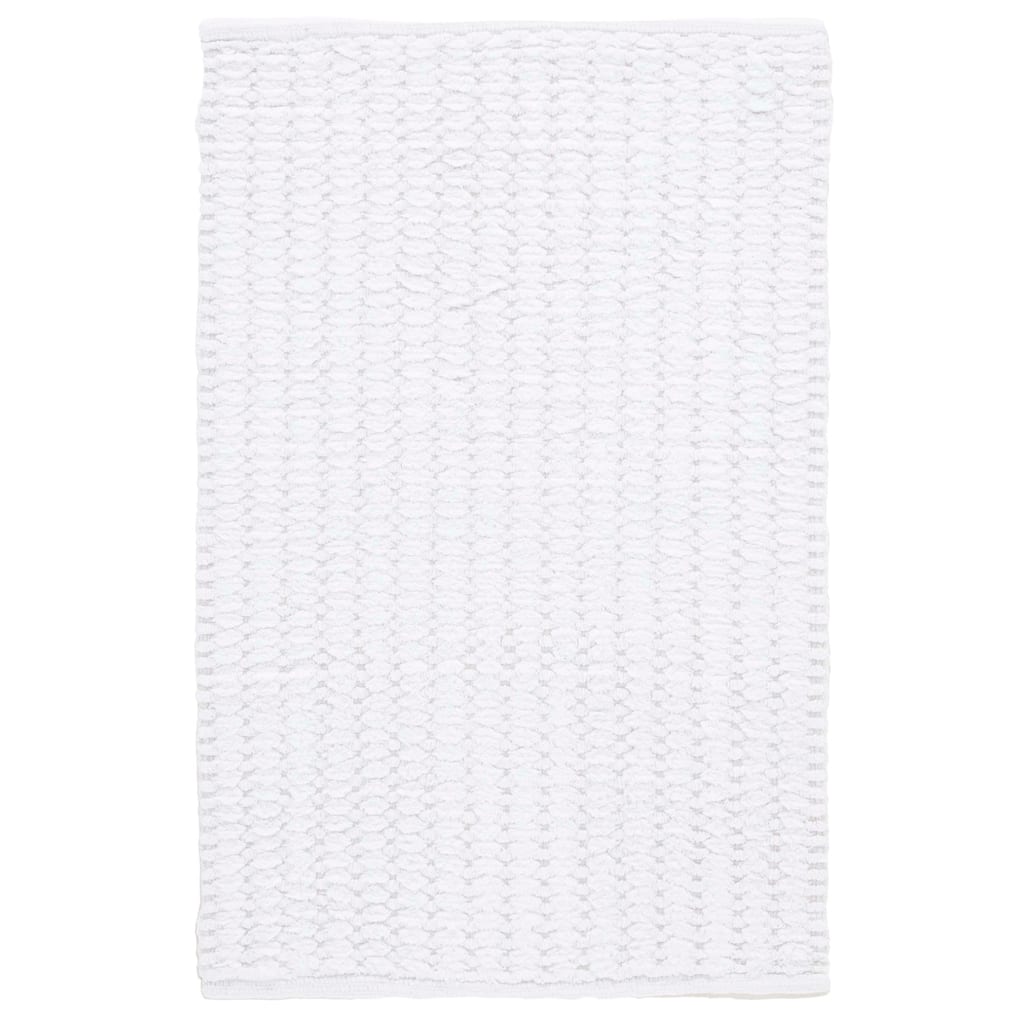 SAFAVIEH Home Oliva Textured Hatched 32"L x 20"W Cotton Bathmat
