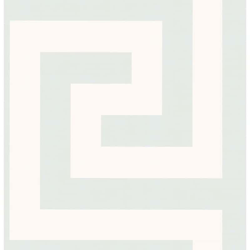 Seabrook Designs Vogue Greek Key Unpasted Wallpaper