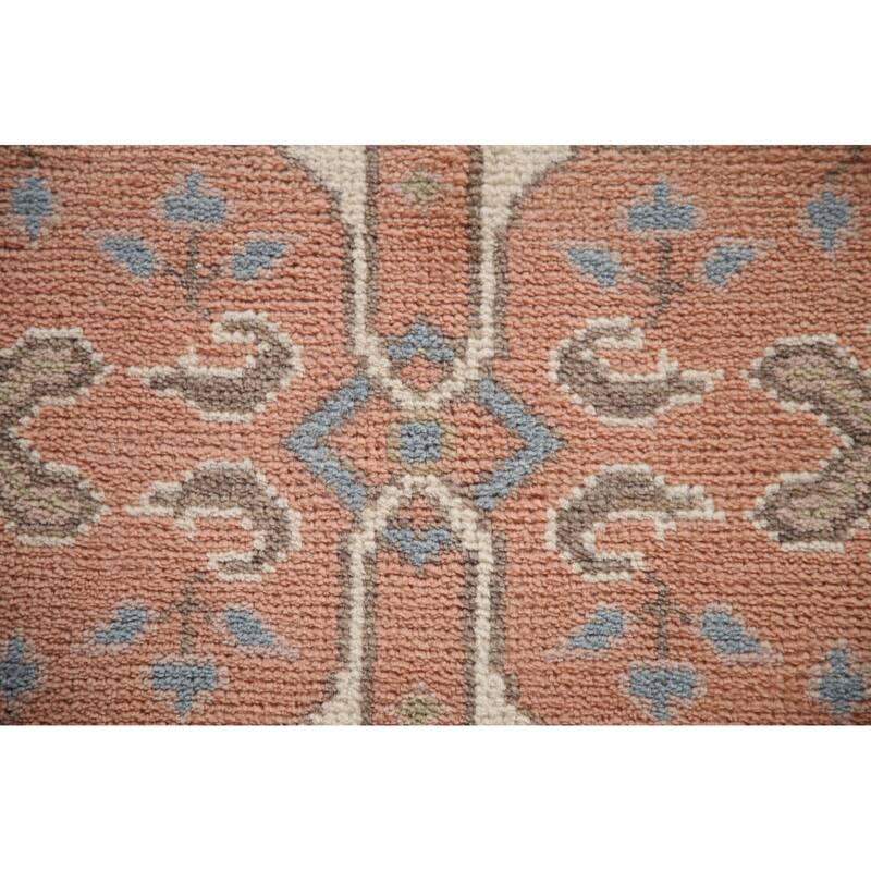 Oushak Indian Runner Rug Handmade Wool Carpet - 2'6"x 9'11"