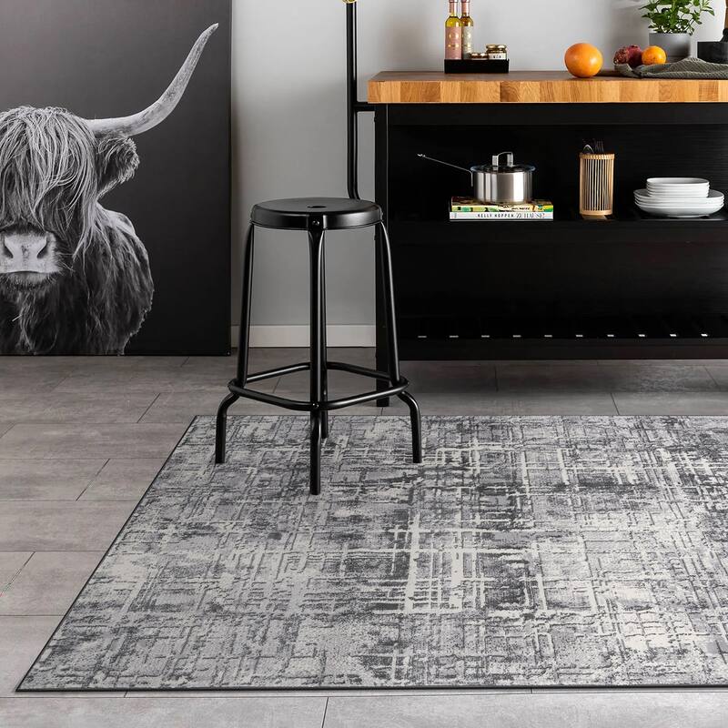 World Rug Gallery Distressed Abstract Area Rug