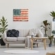 preview thumbnail 9 of 8, Stupell Rustic American Flag Canvas Wall Art Design by Peter Horjus
