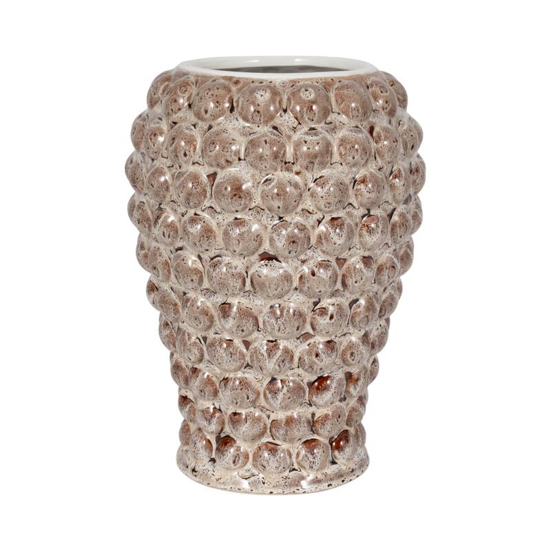 Sagebrook Home Ceramic Essence, Brown, Novelty - Unique Decorative Vase for a Modern Home