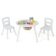 preview thumbnail 4 of 45, Costway Kids Wooden Round Table & 2 Chair Set w/ Center Mesh Storage - See Details