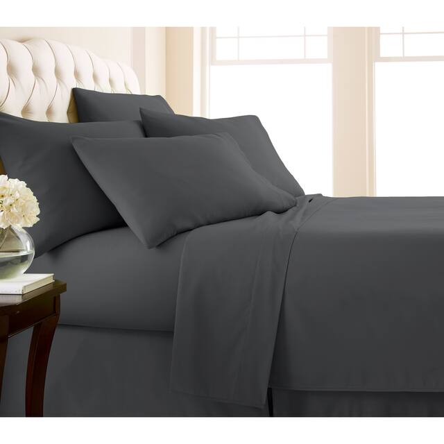 Vilano Series Extra Deep Pocket 6-piece Bed Sheet Set - Full - Slate