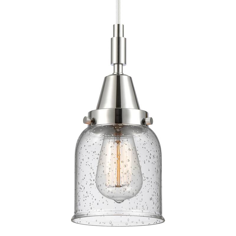 Innovations Lighting 447-1P-G54 Bell 5" Wide Mini Pendant with Clear, - Polished Chrome