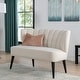 preview thumbnail 41 of 47, Becca Performance Fabric Channel Tufted Settee by Jennifer Taylor Home