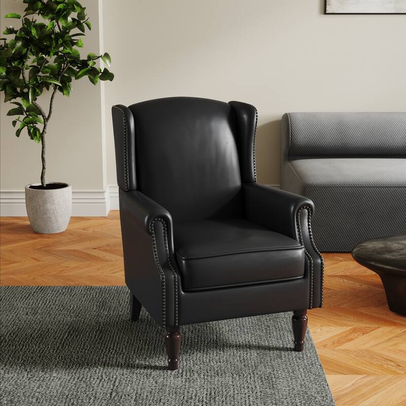 Patterned Upholstered Accent Chair for Living Room