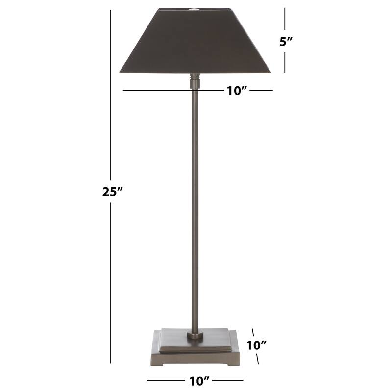 SAFAVIEH Lighting Lleo Table Lamp - 10"W x 10"D x 25"H