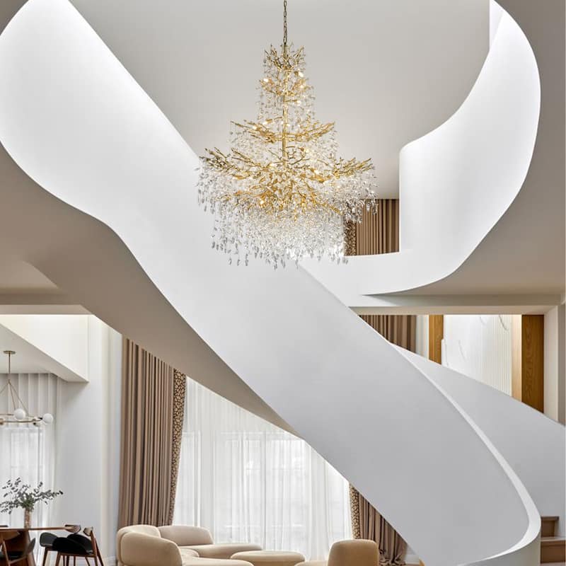 KAYLA 39.3-90.5in HorseshoeMountain ShapeChandelier