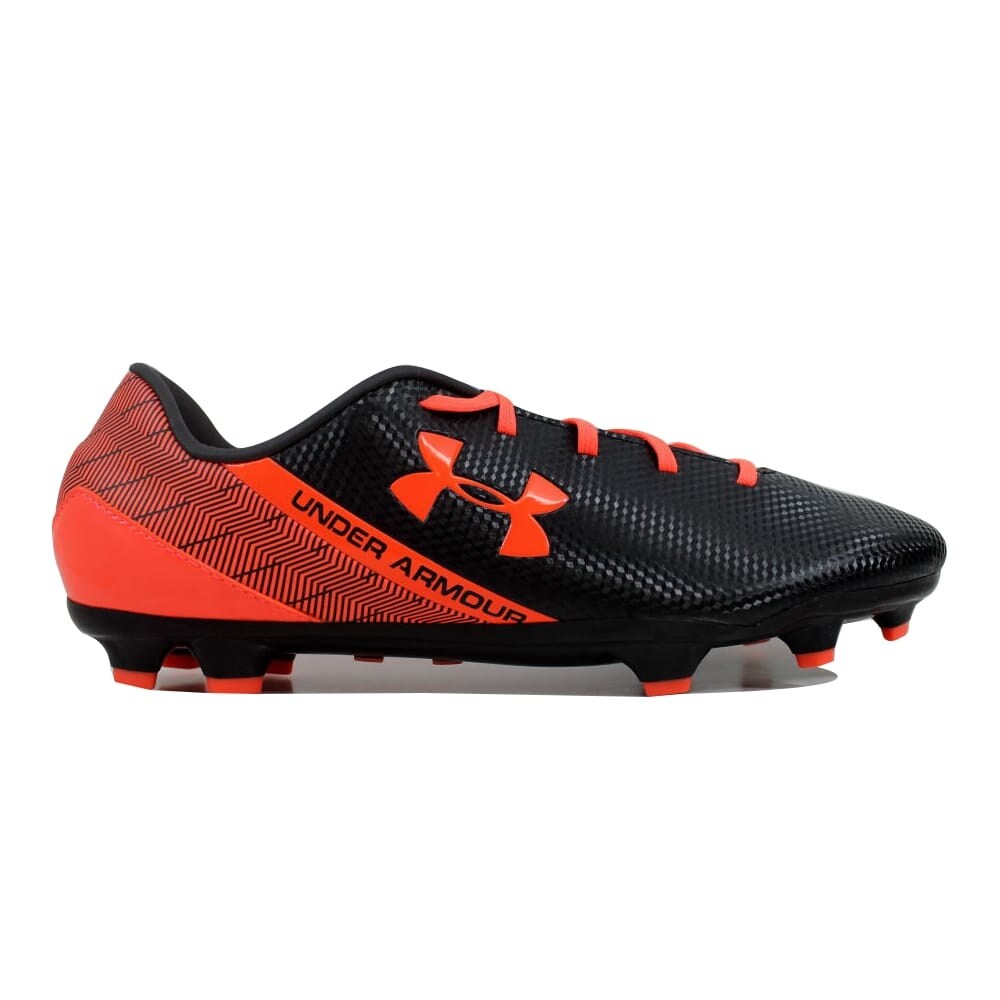 Shop Under Armour Men S Sf Flash Fg Black Red 1256746 002 Size 13