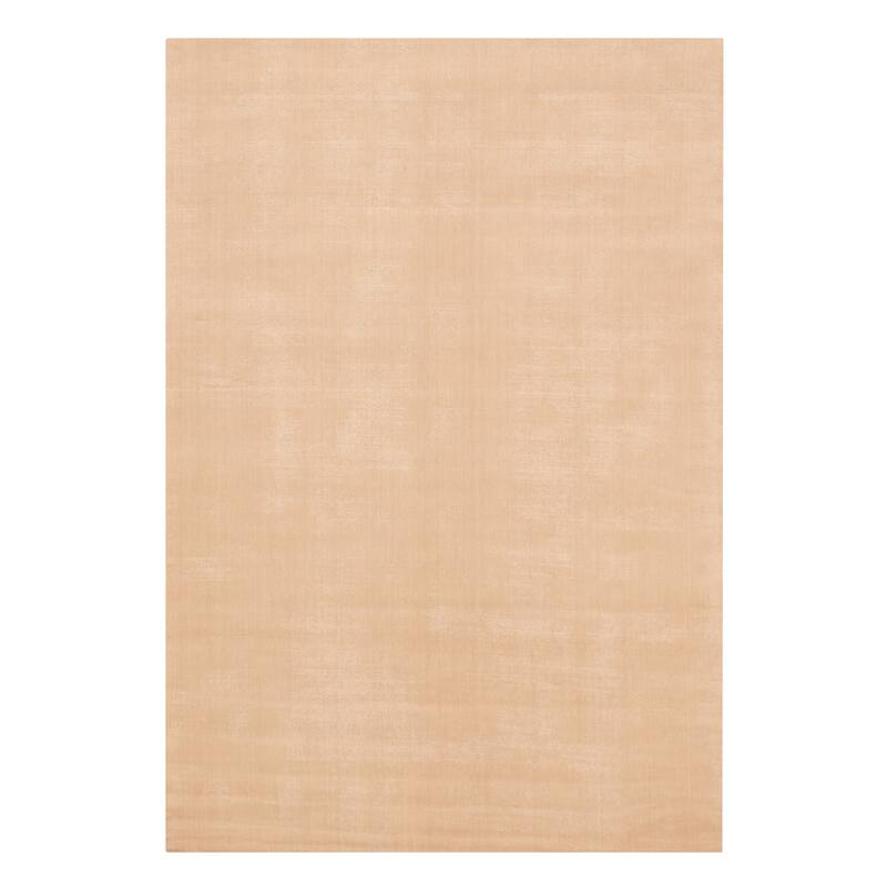 ECARPETGALLERY Hand Loomed Kashkuli Gabbeh Light Khaki Wool Rug - 6'6 x 9'6