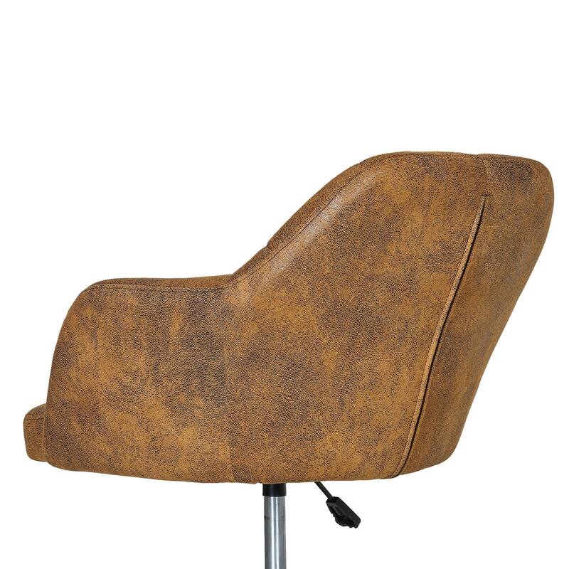 VECELO Swivel Wingback Tilting Drafting Chairs 32.28"-40.16" Adjustable Height Diamond Tufted Back Naihead Home Office Chairs