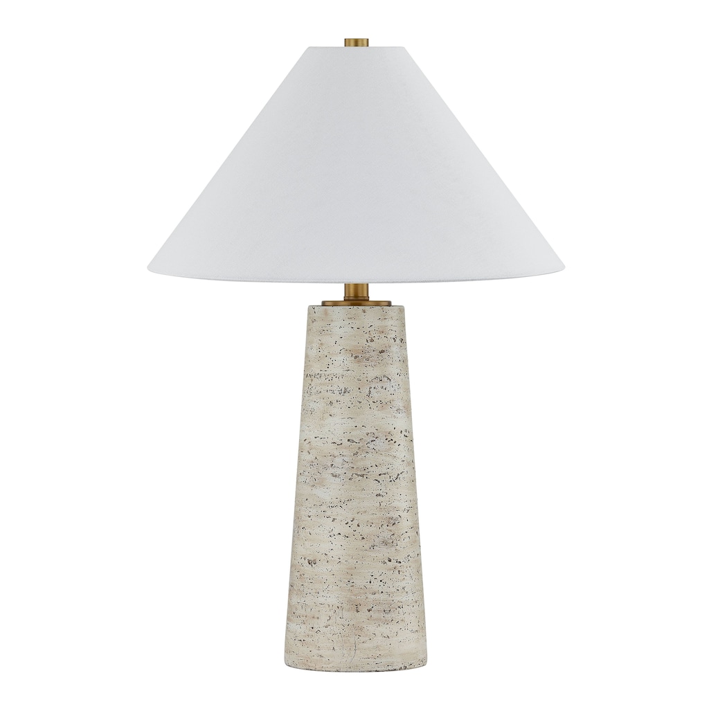 Rudd 25" Table Lamp with Linen Shade, Beige