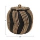 preview thumbnail 5 of 7, Hand-Woven Rattan Basket with Lid