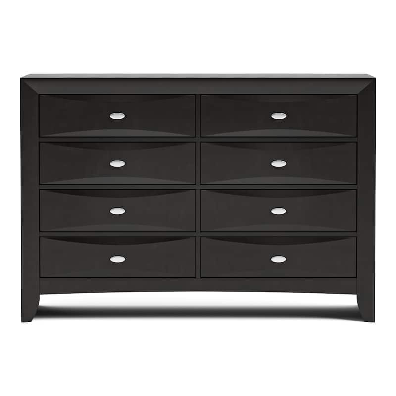 Furniture of America Brent Traditional 8-Drawer Solid Wood Dresser