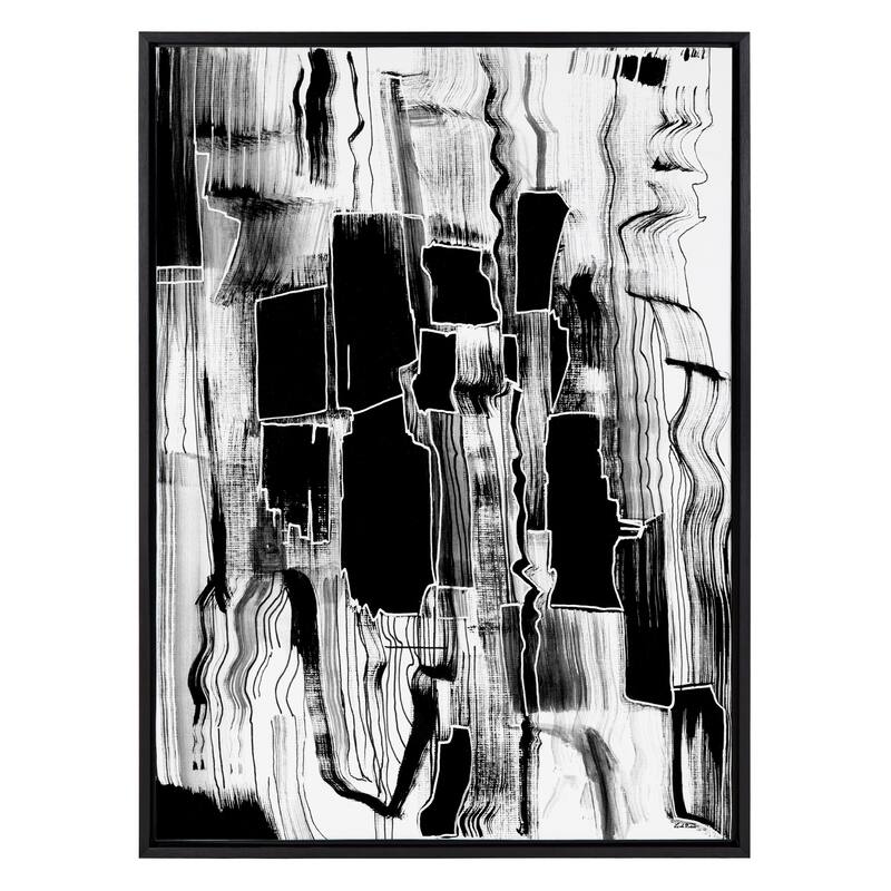 Kate and Laurel Sylvie Be Bold Framed Canvas by Leah Nadeau