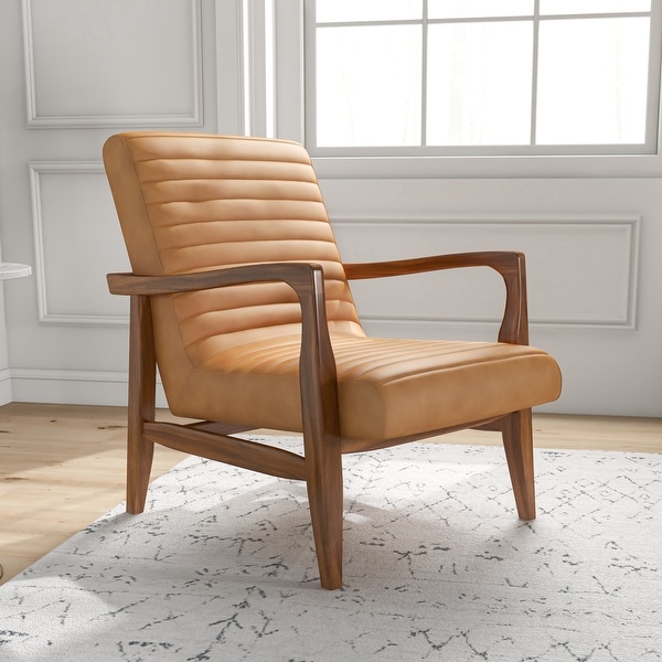 Cognac mid 2025 century chair