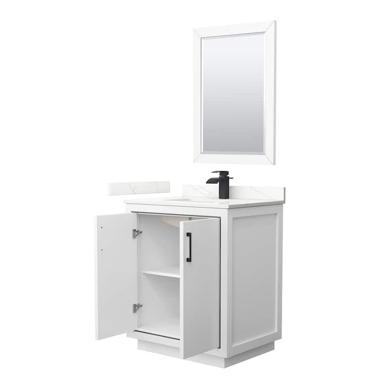 Wyndham Collection WCF111130S-QTZ-UNSM24 Icon 30" Free Standing Single