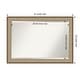 preview thumbnail 74 of 103, Beveled Bathroom Wall Mirror - Elegant Frame Outer Size: 41 x 29 in - Elegant Brushed Bronze
