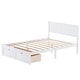 preview thumbnail 8 of 16, Wood Full Size Platform Kids Bed Frame with Under-bed Drawers, Extra Storage, Two Extra Legs for Stability, Easy Assembly, White