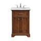 preview thumbnail 7 of 9, Elegant Lighting VF15024WH Americana 24" Free Standing Single Basin
