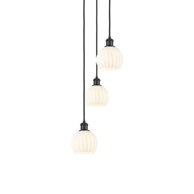 Innovations Lighting 113B-3P-13-13 White Venetian Pendant White