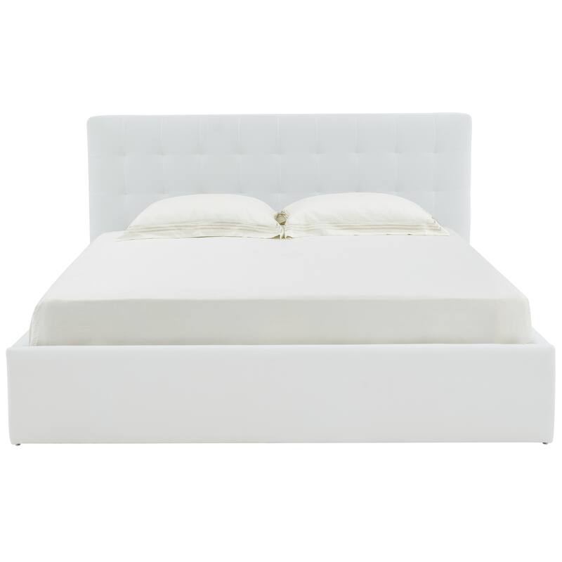 SAFAVIEH Couture Meliha Low Profile Tufted Platform Bed